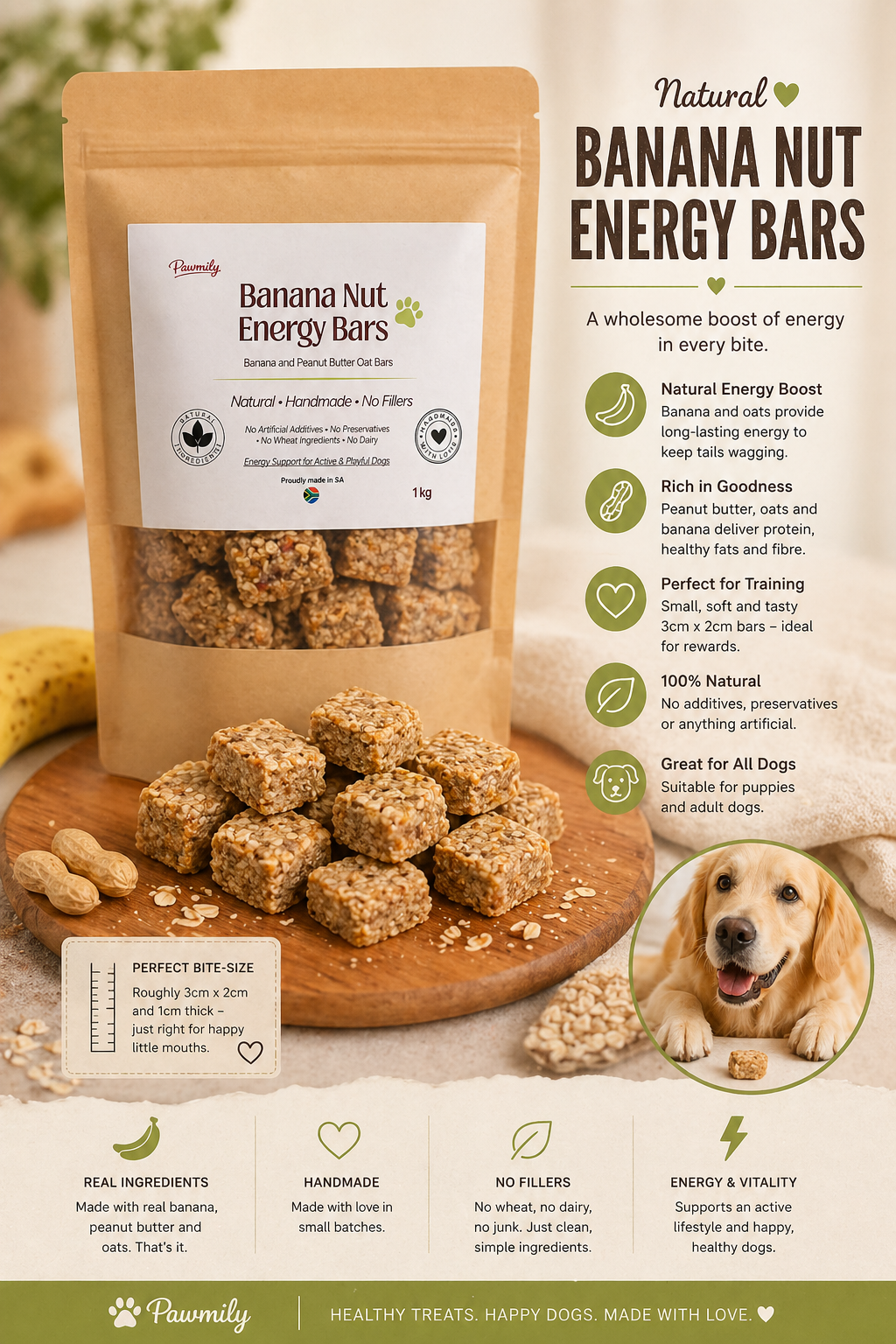 Banana Nut Energy Bars