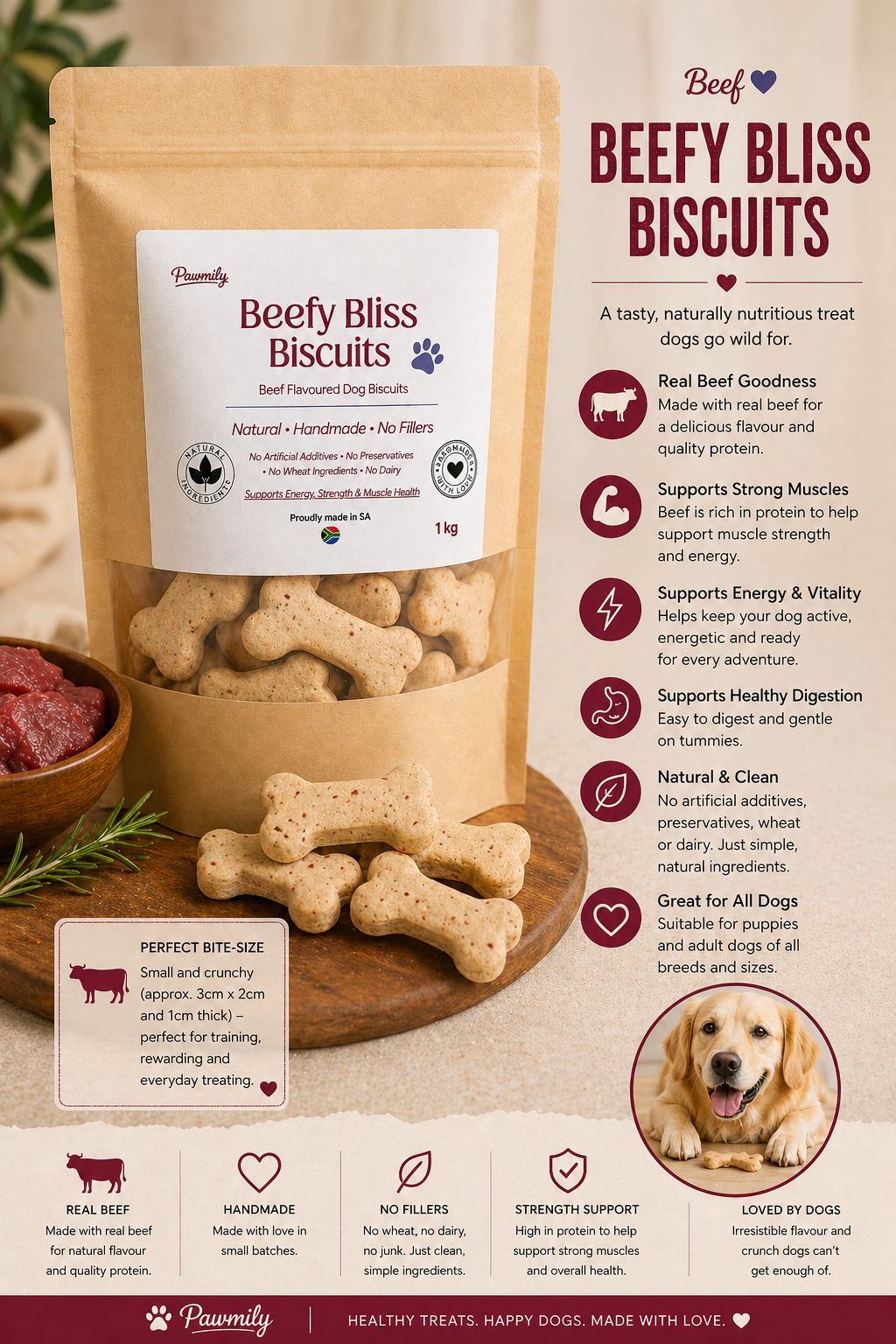 Beefy Bliss Biscuits
